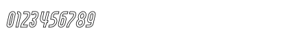 Royagna Outline Italic Numeric Preview