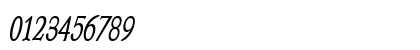 SchroederCondensed BoldItalic Numeric Preview