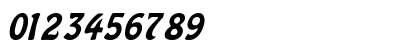 HoboR Italic Numeric Preview