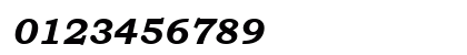 Bookman Old Style Cyr Bold Italic Numeric Preview