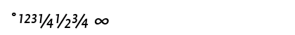 Profile Regular Italic Numeric Preview