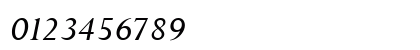 Toujours Italic Numeric Preview