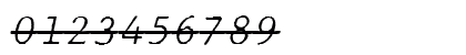 JMH Typewriter mono Fine Over Italic Preview
