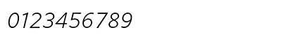 Legato LF Light Italic Numeric Preview