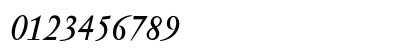 Jannon Text Med Italic Numeric Preview