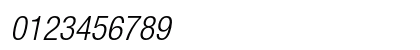 Helvetica Neue LT Pro 47 Light Condensed Oblique Preview