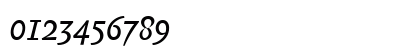 Biblon Italic Numeric Preview