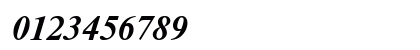TimesET Bold Italic Numeric Preview