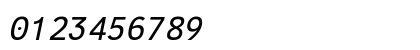 Cadman Italic Numeric Preview