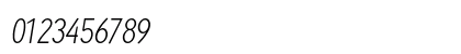 Ayumi Pro Light Italic Numeric Preview