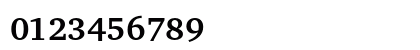 CharterITC Bold Numeric Preview