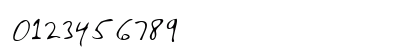 PaulasHand Regular Numeric Preview