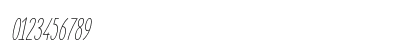 Elegant Sans Light Italic Numeric Preview