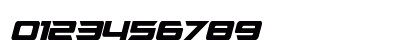 Northstar Condensed Italic Condensed Italic Numeric Preview