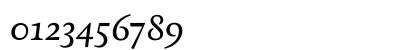 Feijoa Medium Italic Numeric Preview