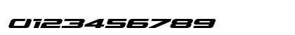 Outrider Bold Italic Numeric Preview