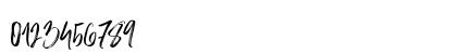 Slabor Brush Regular Numeric Preview