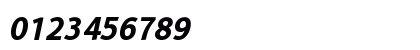 Alber Bold Italic Numeric Preview