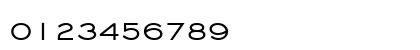 Engravers' Gothic Regular Numeric Preview