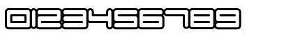 F-Zero GX Venue Font Outlines Regular Numeric Preview