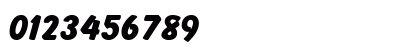 Bandit BoldItalic Numeric Preview