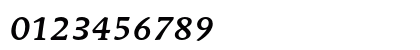 Mendoza Roman AT Medium Italic Numeric Preview