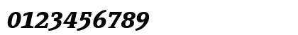 PageSerifTF-BoldItalic Regular Numeric Preview