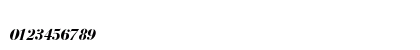 BodoniCir BoldItalic Numeric Preview