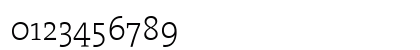 TheSerif ExtraLight Numeric Preview