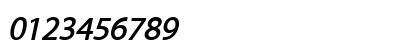 MMyriadRoman BoldItalic Numeric Preview