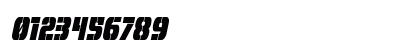 From BOND With Love Condensed Italic Numeric Preview