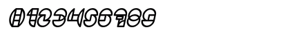 DRAGON FLY Bold Italic Numeric Preview