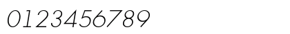 a_FuturicaLt ThinItalic Numeric Preview