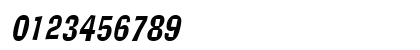 AlorNarrowCondensed Italic Numeric Preview