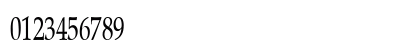PaduaCondensed Regular Numeric Preview