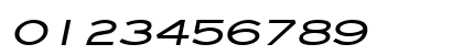 EyeglassWide BoldItalic Numeric Preview