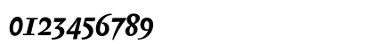 Biblon SC OT Bold Italic Numeric Preview