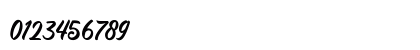 Youther Script Regular Numeric Preview