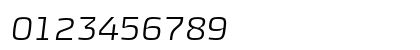 Kontrapunkt Light Italic Numeric Preview