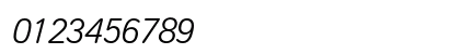 Aral-Type BQ Light Italic Numeric Preview