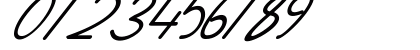 Ma Fille Slant Italic Numeric Preview