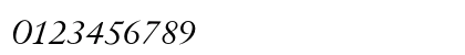 Augereau Italic Numeric Preview