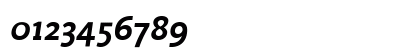 Malcom Medium Italic Numeric Preview
