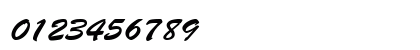 Brush Script Std Regular Numeric Preview