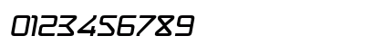 Hydrogen Bold Italic Numeric Preview