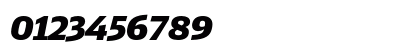 DB Head Black Italic Numeric Preview