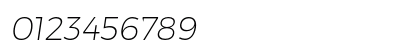 Trueno UltraLight Italic Preview