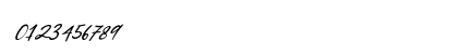 North Coast Italic Regular Numeric Preview