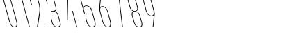 Bilgen Demo Thin Regular Numeric Preview