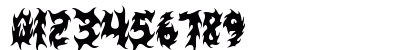 BLACK FLAMES Regular Numeric Preview